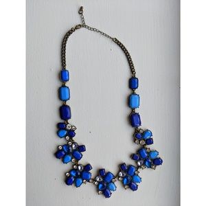J. Crew Cobalt Blue Statement Necklace